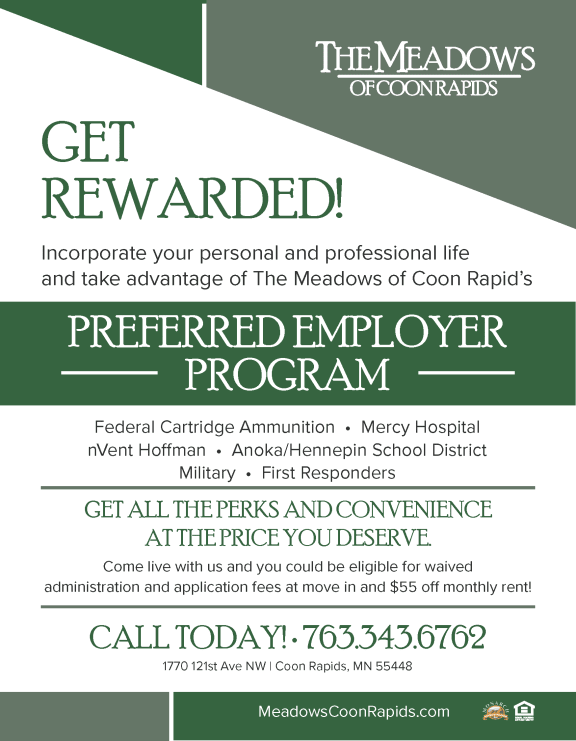 Meadows of Coon Rapids Preferred Employer Program